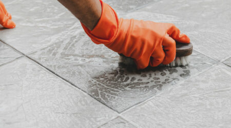 Step-by-step guide to cleaning floor tile grout