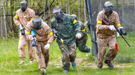 Common types of paintball games and key equipment