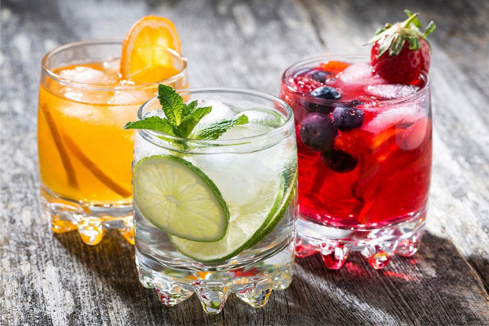 Refreshing beverage types and healthy recipes